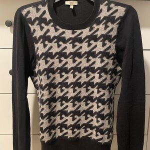 JOIE Cotton-Wool Navy Blue Sweater